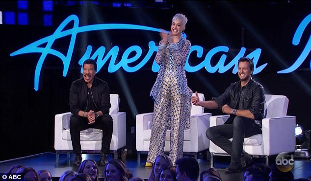 Katy Perry standing ovation for Caleb Hutchinson Weight Loss